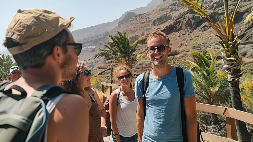Groupe sur Gran Canaria en échange