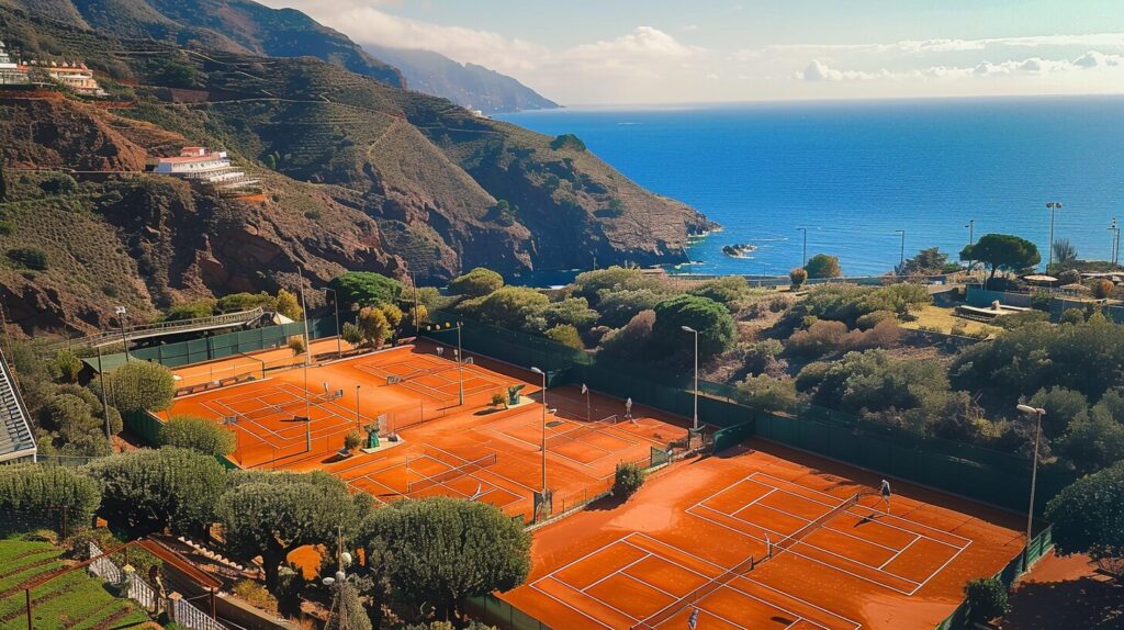 Image retouchée d'un club de tennis à Santa Cruz de Tenerife